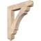 Ekena Millwork Olympic Arts & Crafts Smooth Bracket, Douglas Fir, 5 1/2"W x 34"D x 38"H BKT06X34X38OLY03SDF - alternate 1